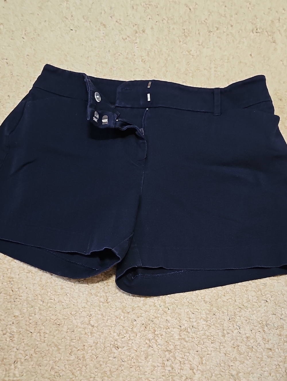 New York & Company Navy Dress Shorts